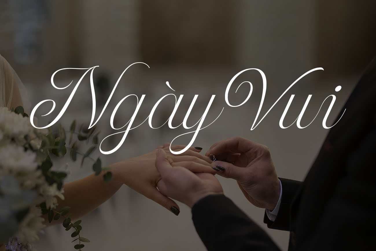 Font Chữ Việt Hóa Lãng Mạn Cho Thiết Kế Thiệp Cưới